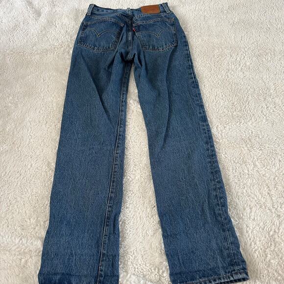 Levi's 501 Premium Women's Jeans Sz 24x30 Light Wash Button Fly Denim Jeans - Picture 3 of 8